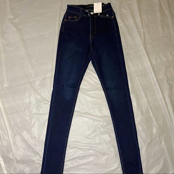 Fashion Nova High Rise Skinny Jeans Size 1/2 - Picture 1 of 5